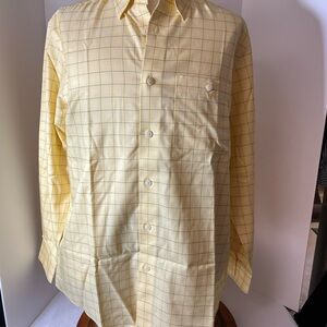 Orvis Yellow Casual Button Down Shirt